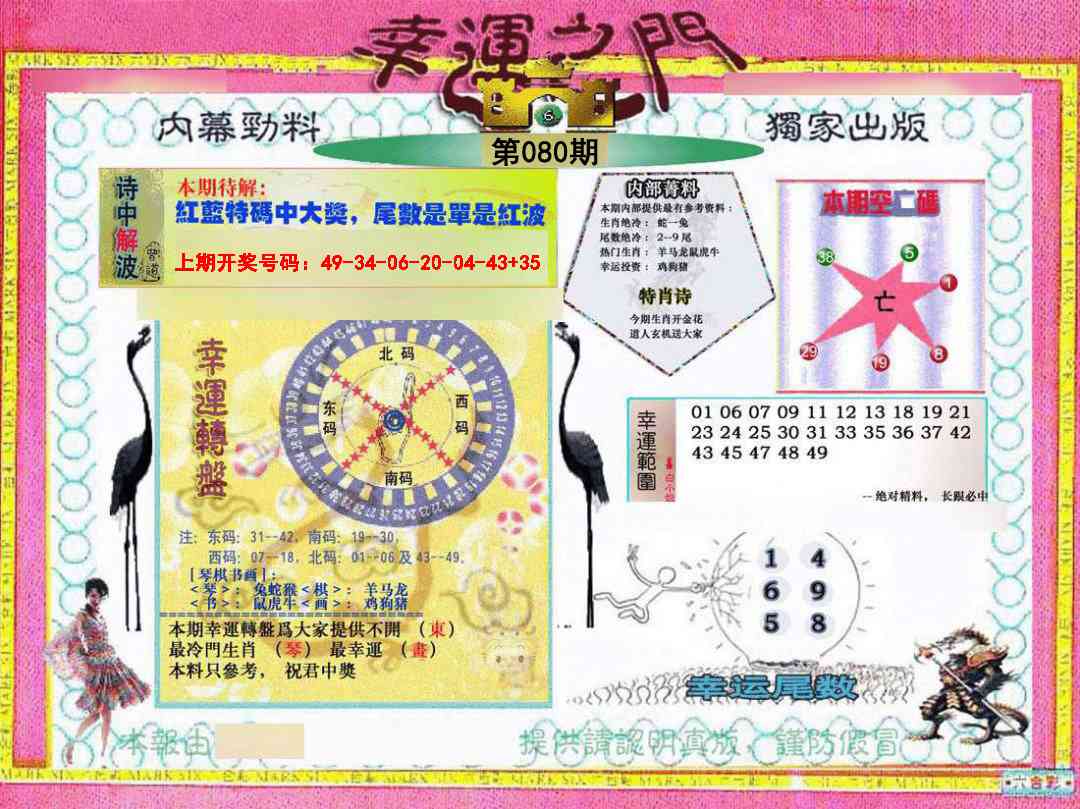 080期幸运之门[图]