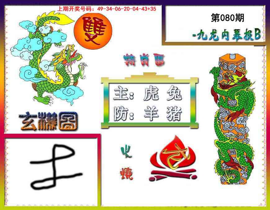 080期九龙内幕特肖图B[图]